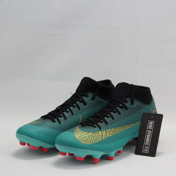 Nike Mercurial Superfly VI 360 Elite FG Top Cleats Black Green